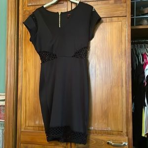 Sexy cocktail dress with cutout pattern